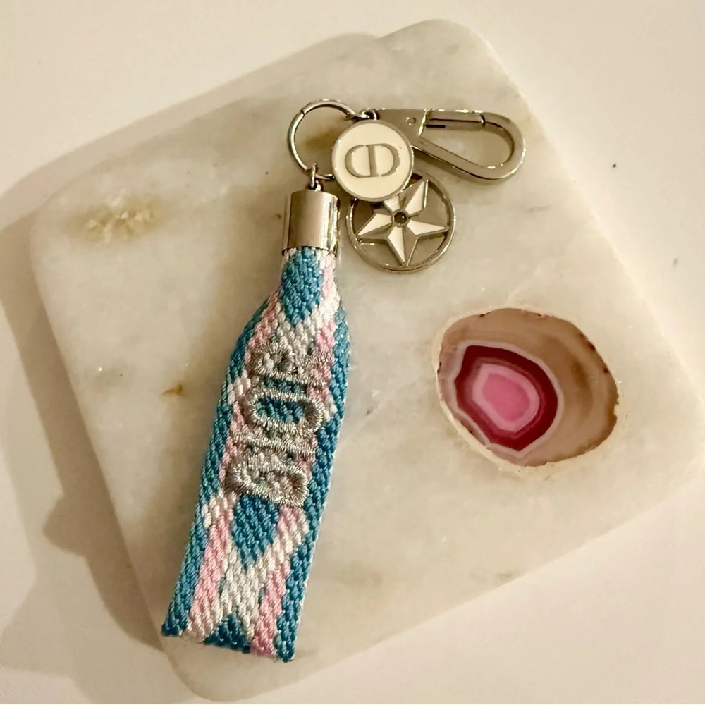 DIOR Accessories Woven Bag Charm Key Chain